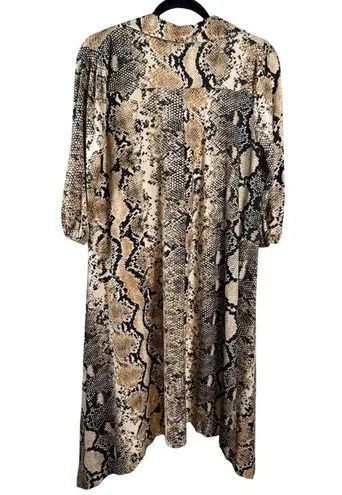 Women’s Boho Snake Print High Low Tunic V
