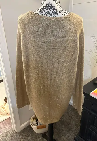 Ny Collection Size XL Tunic Sweater With Bling