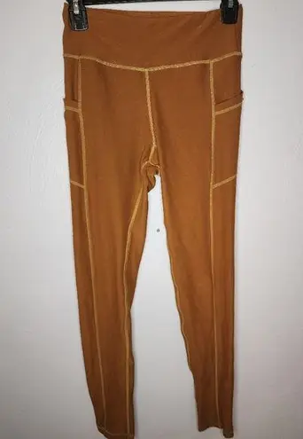 Wolven Turmeric Pocket Legging Tan