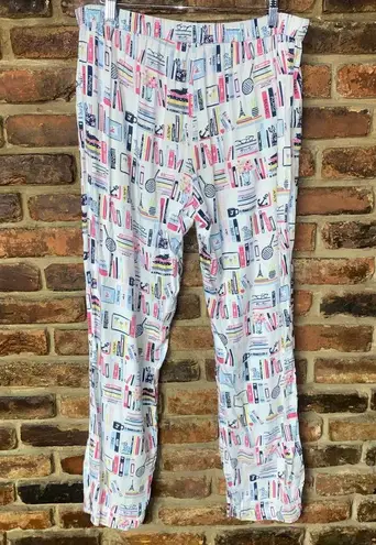 Ralph Lauren  White Multicolored Sleepwear Pajama Pants Women's Size Medium