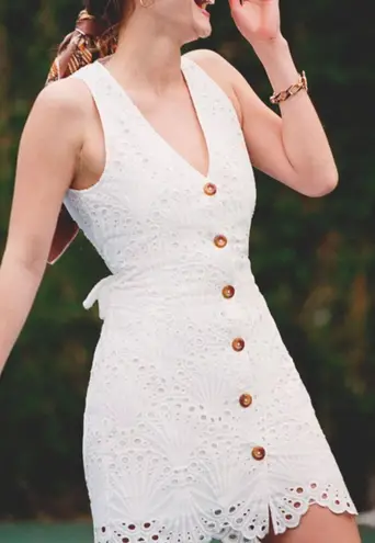 ANDIE The Navarino Dress in Eyelet White XS NWT