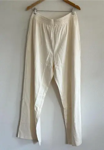SKIMS Cotton Jersey Wide Leg Pant in Marble, Size Large
