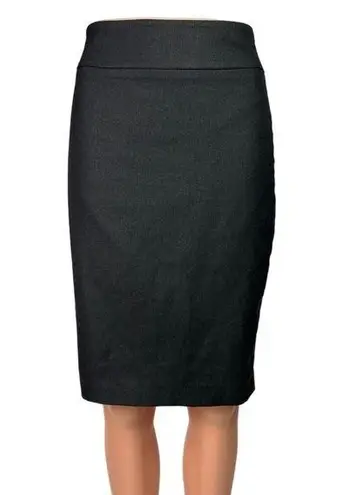 Bebe  Gray High Waisted Career Work Office Zipper Pencil Straight Midi Skirt Sz 4