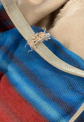 AFRM Matera Matera Dress Blue Abstract Womens Size Small