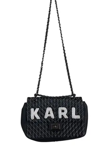 Karl Lagerfeld Agyness Shoulder Bag LH9HB283 Quilted Patches