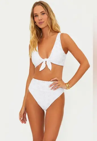 Beach Riot Dallas Top White Magnolia Eyelet, Size Small, $128