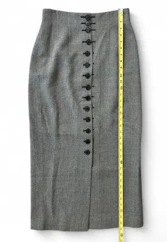 Karl Lagerfeld KL Button Up Grey Midi Skirt 6