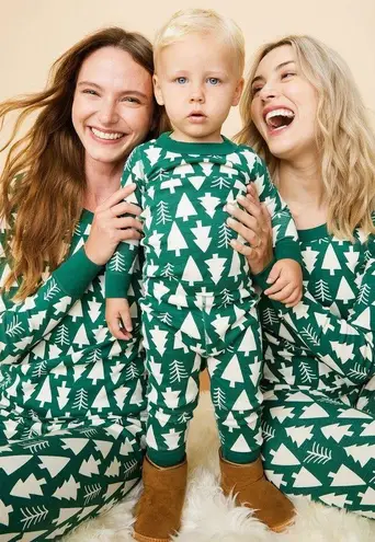 Hanna Andersson Women's Holiday Long John Pajama Pants Green Size XS