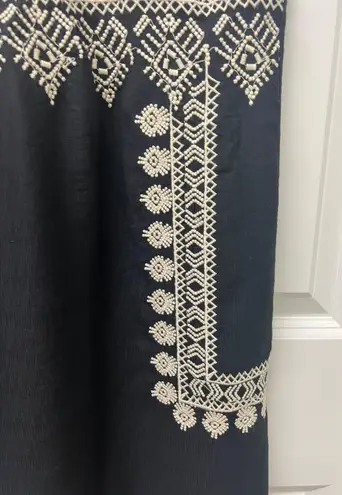 THML NWT Sayulita Embroidered black shift dress, size XS