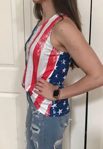 NEW American Flag Patriotic Tank Top. Small. Multiple