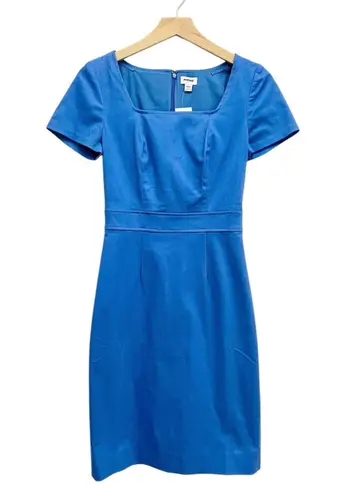 J.Crew Factory Tailored Sheath Dress in Seacoast Blue BY040 size 00