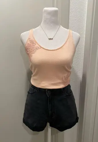 Jenny Yoo NWT Light Pink Cropped Sweater Tank Top Blouse - S