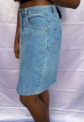 Vtg Gitano high waisted denim skirt size 10