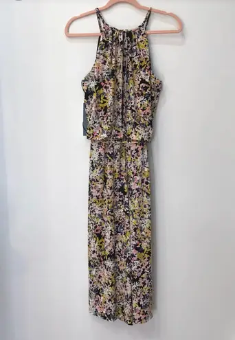 London Times NWT Blossom Print Jumpsuit sz 4