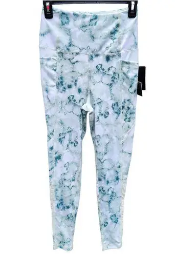 BSP Atomic Jelly Aqua Women's Leggigns Size Medium Green Aqua White Tye