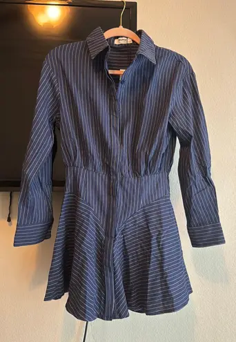 Showpo  Navy Linen Dress