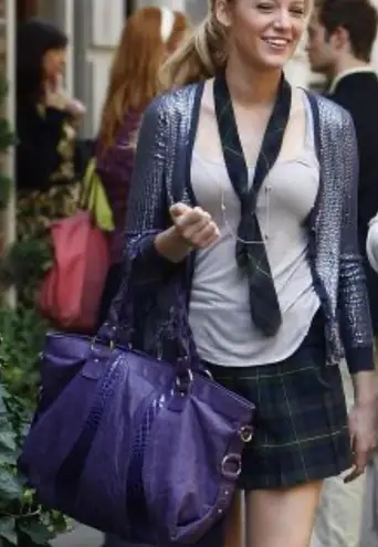 Bryna Nicole Gossip Girl Purple Purse Bag