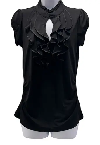 Y2K Goth Top Black Medium