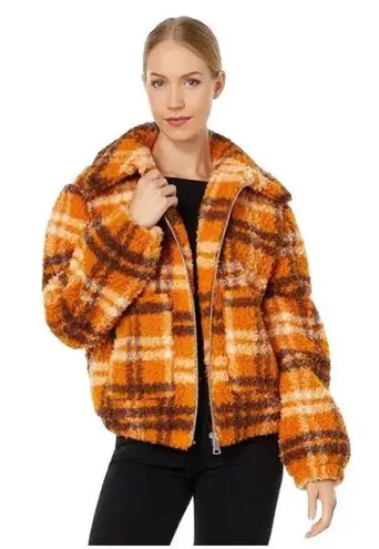 APPARIS Women's Francis Faux Shearling Jacket Orange Size M