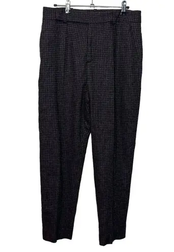 Equipment Warsaw Wool Blend Trouser Pants Brown Women’s Size 8 Ankle Pockets