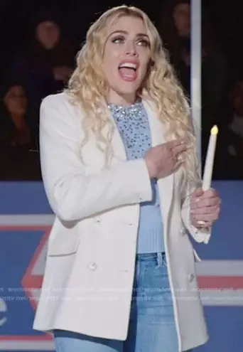 Cinq à Sept Cinq A Sept Lisa Embellished Puff Sleeve Sweater