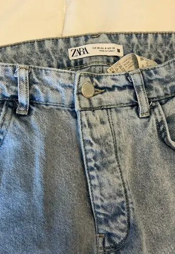 ZARA straight leg high rise jeans