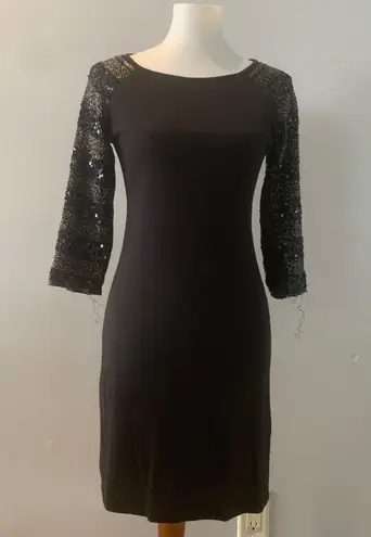 Reiss Beaded Sleeve Sheath Dress