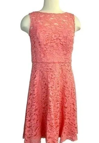 David's Bridal David’s Bridal sleeveless all over lace dress size 8 bridesmaid floral prom