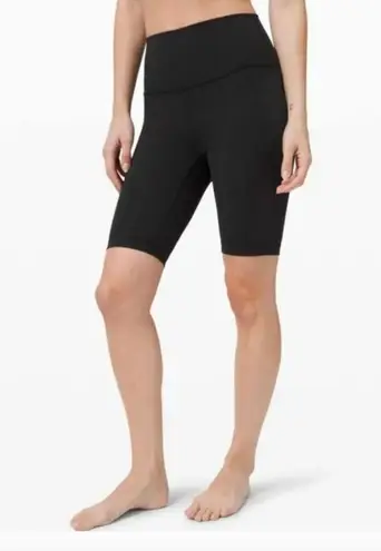 Lululemon  Wunder Under Bike Short 10" Earth Day Edition Black Women's Size 4 - Image 1