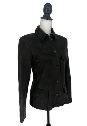 COOGI Australia Vintage Camo Leather Blazer Jacket