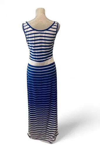 Roz & Ali Made in the USA: size 10 Old Money Look, Nautical striped pull over maxi dress