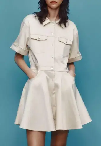 ZARA pocket front short sleeve mini dress