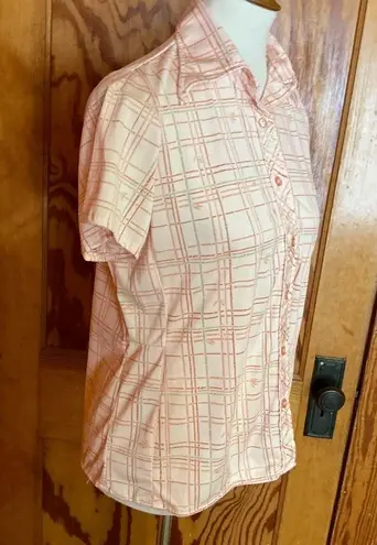 Vintage 70s big collar polyester shirt