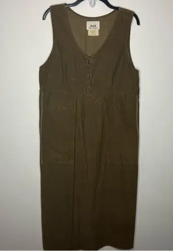 Flax by Jeanne Engalhart corduroy jumper dress size small