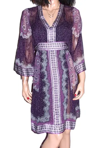 Inc international Concepts Purple Boho Dress 8