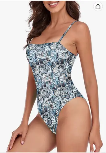 Relleciga Women's Bandeau One Piece Swimsuits