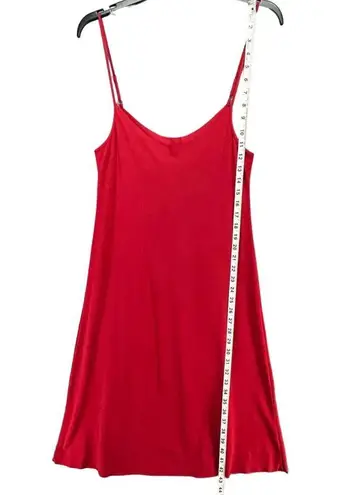 Commando  Tailored Slip Dress Womens M/L Red Adjustable Straps Classic Stretch