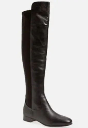 Andora OTK Boots Black Leather Stretch Louise et Cie 7M