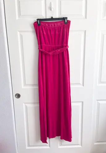 Juicy Couture Terry Cloth Strapless Maxi Dress
