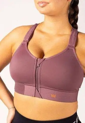 SheFit  Medium Impact Flex Mauve Pink Adjustable Sports Bra Size XS