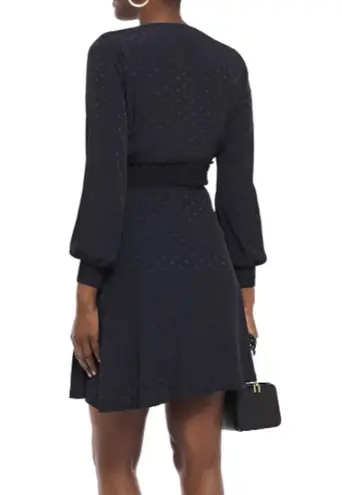 Sandro Claudia Shirred Polka Dot Mini Dress Marine (Please Read)