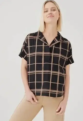 Pact Sunset Gauze Organic Cotton Popover Top Size Medium