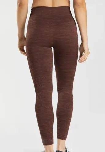 Gymshark Adapt Marl Seamless Leggings Size small, archive brown/cherry brown NWT