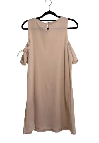 LC Lauren Conrad Blush Pink Tie Cold Shoulder Mini Shift Dress