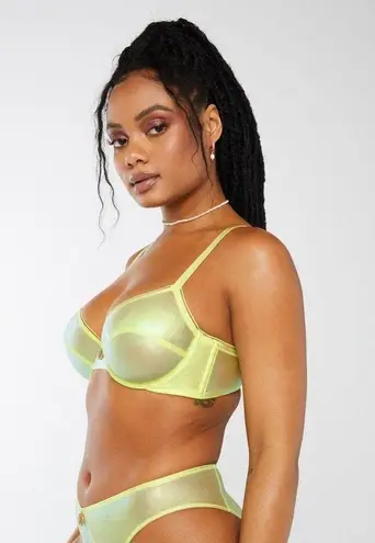 Savagexfenty NWT Savage x Fenty X-Ray Vision Unlined Demi Bra - Space Age Foil - 36B