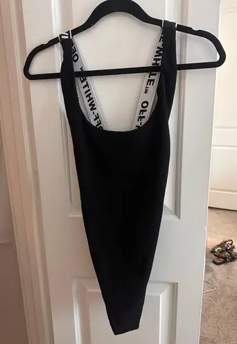 Off-White Logo Strap Swimsuit