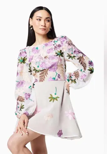 Elliatt  Reverie Embroidered Mini Dress in Multi thumbnail 15