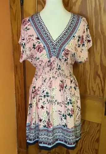 Bebop  NWT Boho floral mini dress