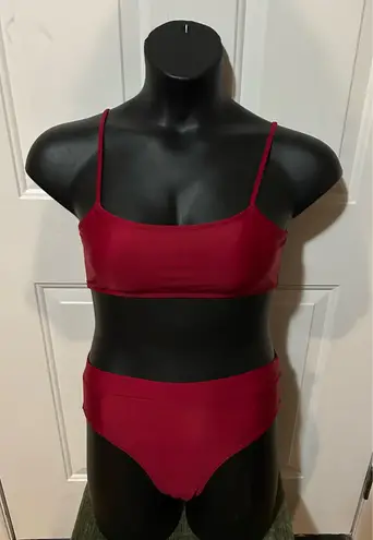 Red bikini set