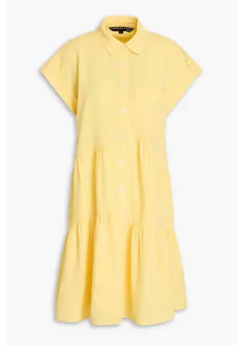 Veronica Beard NEW NWT Harrow Tiered Seersucker Mini Shirt Dress size Small